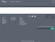 Tablet Screenshot of optomaeurope.com